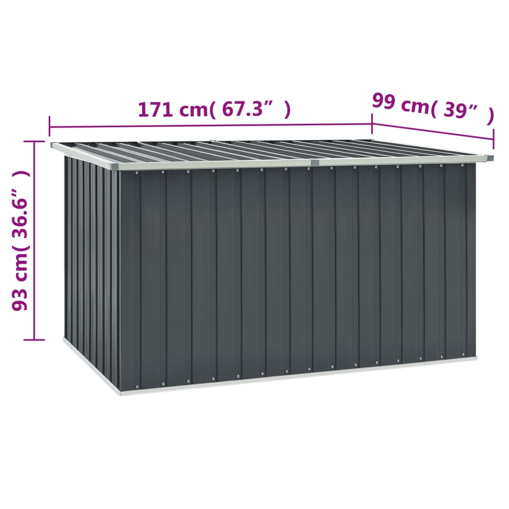 Gartenbox Grau 171 x 99 x 93 cm