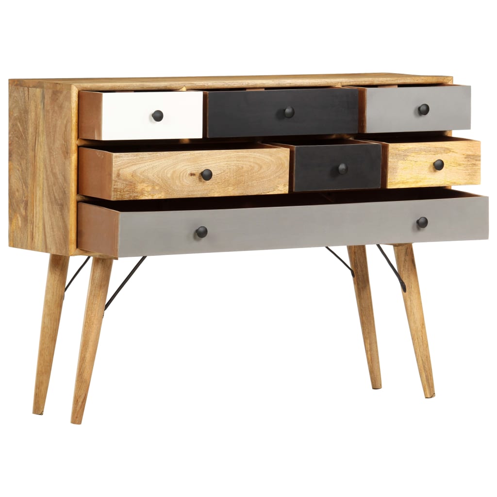 Sideboard 110 x 30 x 82 cm Massivholz Mango