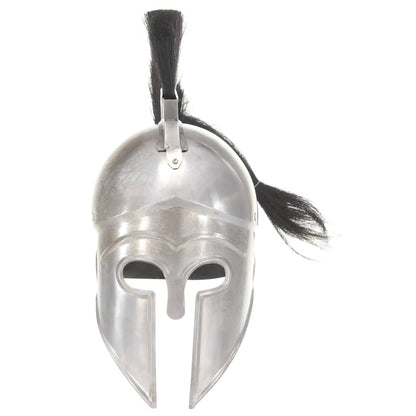 Griechischer Krieger-Helm Antik Replik LARP Silbern Stahl