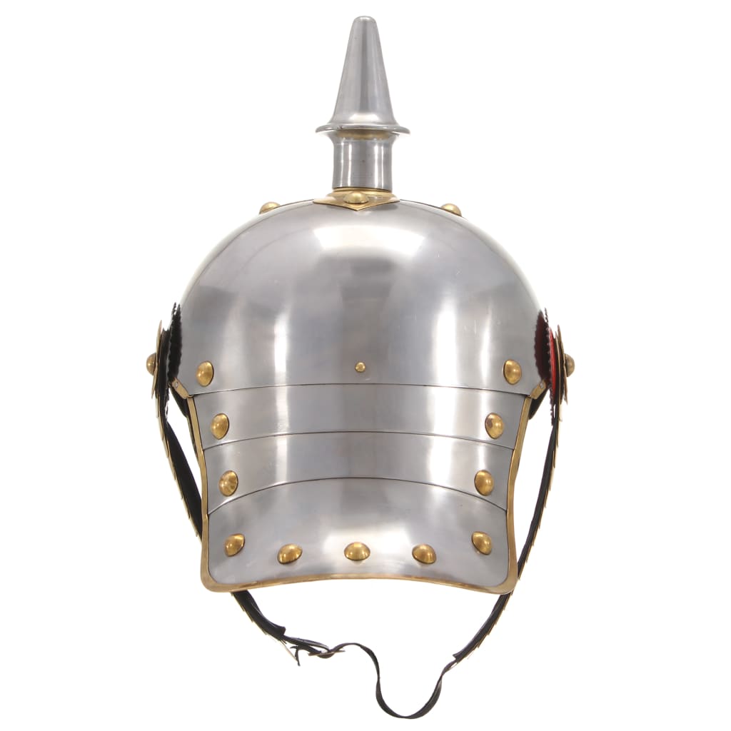 Deutscher Preußischer Helm Antik Replik LARP Silbern Stahl