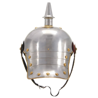 Deutscher Preußischer Helm Antik Replik LARP Silbern Stahl