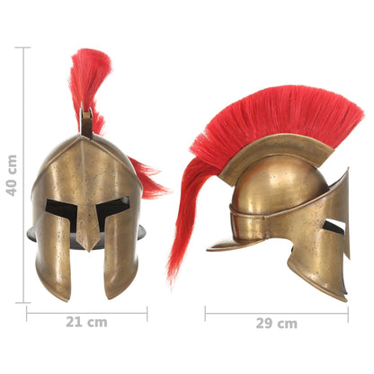 Griechischer Krieger-Helm Antik Replik LARP Messing Stahl