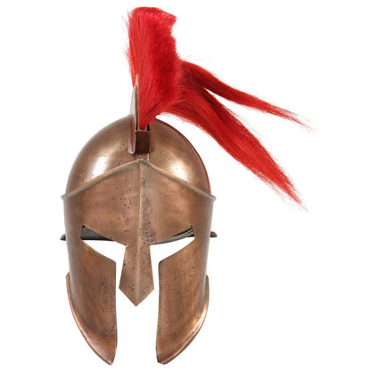 Griechischer Krieger-Helm Antik Replik LARP Kupfern Stahl