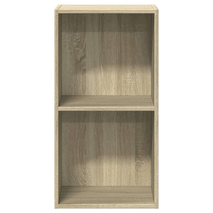 Bücherregal 2 Fächer Sonoma-Eiche 40x30x76,5 cm Holzwerkstoff