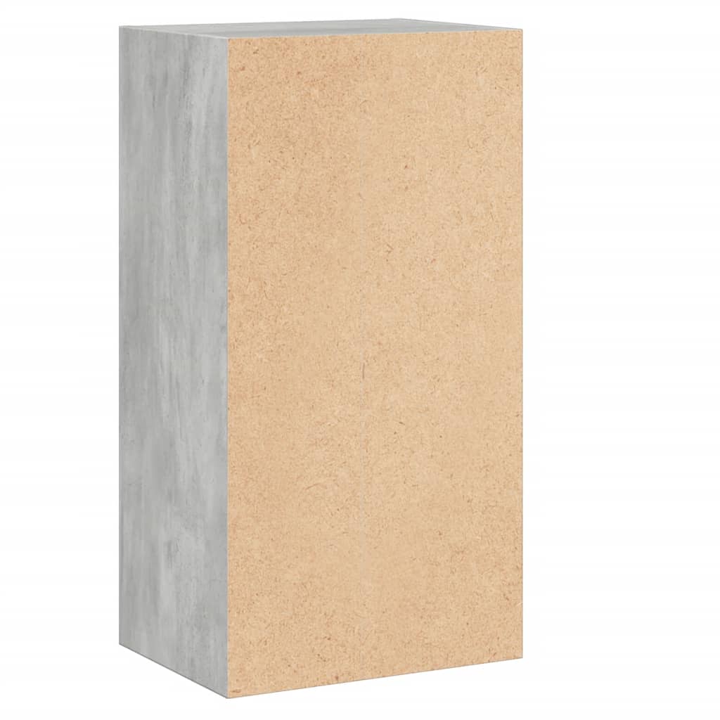 Bücherregal 2 Fächer Betongrau 40x30x76,5 cm Holzwerkstoff