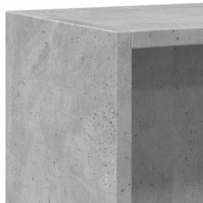 Bücherregal 2 Fächer Betongrau 40x30x76,5 cm Holzwerkstoff