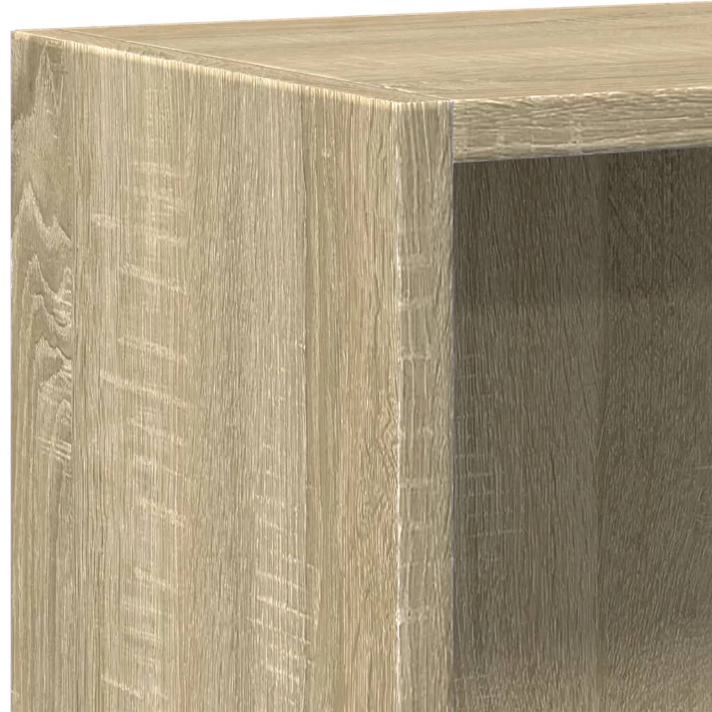 Bücherregal 2 Fächer Sonoma-Eiche 60x30x76,5 cm Holzwerkstoff