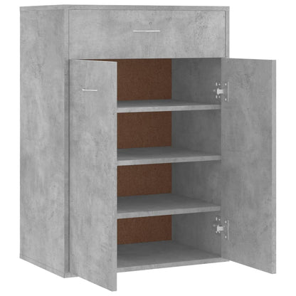 Schuhschrank Betongrau 60x35x84 cm Holzwerkstoff