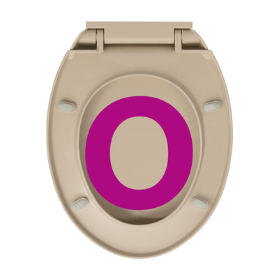 Toilettensitz mit Absenkautomatik Beige Oval