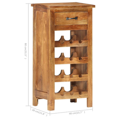 Weinschrank 40 x 30 x 80 cm Massivholz Akazie