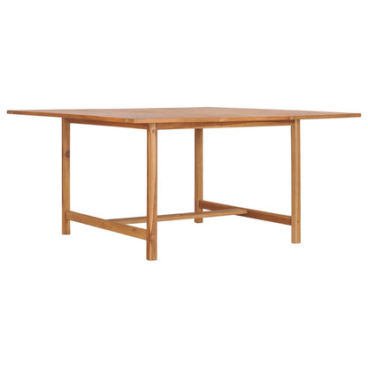 Gartentisch 150x150x76 cm Massivholz Teak