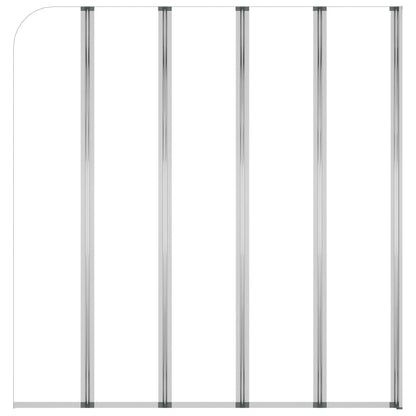 Duschabtrennung 120x140 cm Hartglas Transparent