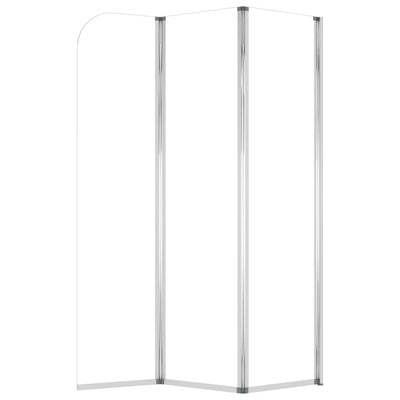 Duschabtrennungen 2 Stk. 104x130 cm Hartglas Transparent