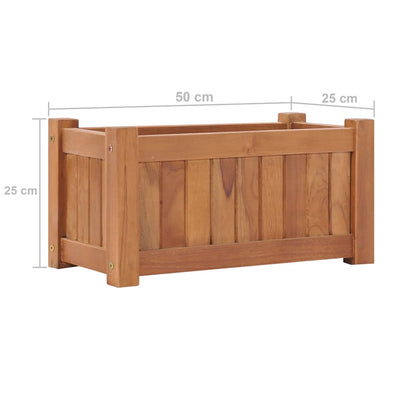 Hochbeet 50x25x25 cm Massivholz Teak