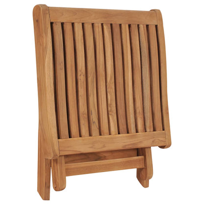 Klappbarer Fußhocker 46,5×49×41,5 cm Massivholz Teak