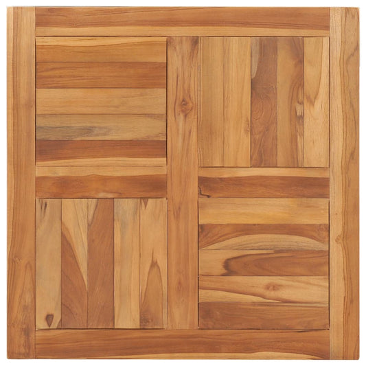 Tischplatte Massivholz Teak 70×70×2,5 cm