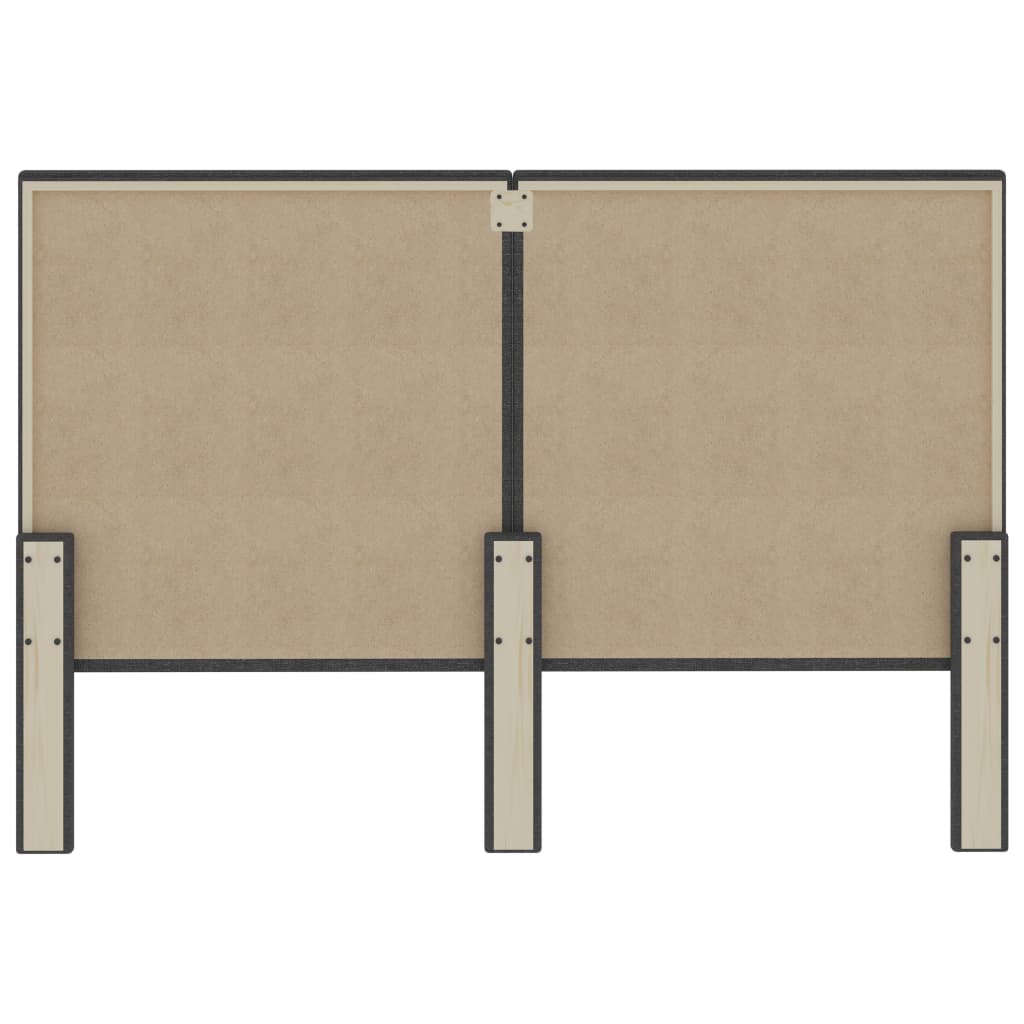 Kopfteil Dunkelgrau Stoff 160×200 cm