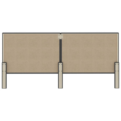 Kopfteil Dunkelgrau Stoff 200×200 cm