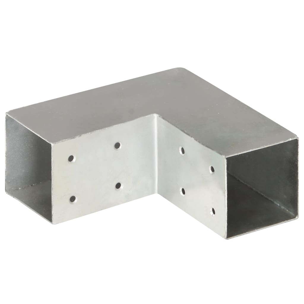 Pfostenverbinder 4 Stk. L-Form Verzinktes Metall 71 x 71 mm