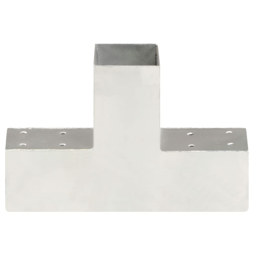 Pfostenverbinder 4 Stk. T-Form Verzinktes Metall 71 x 71 mm