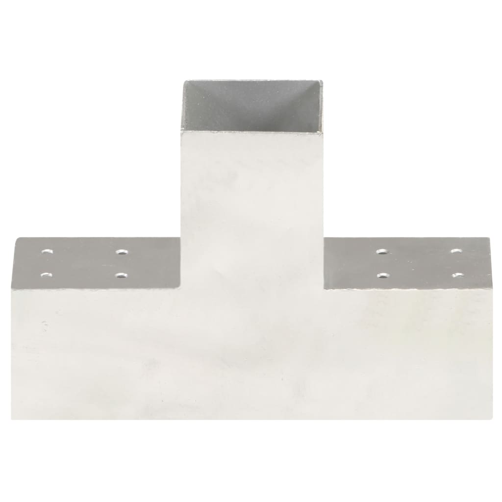 Pfostenverbinder 4 Stk. T-Form Verzinktes Metall 81 x 81 mm