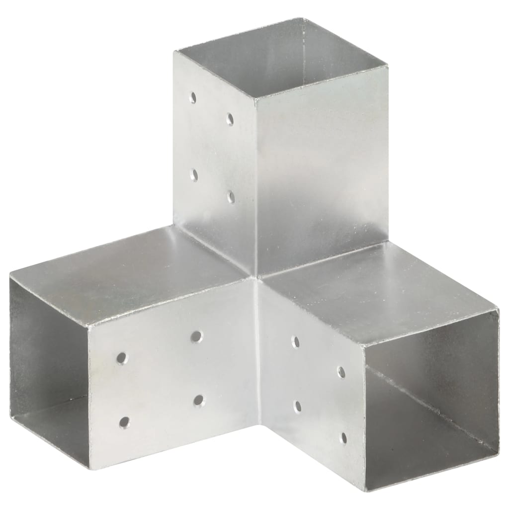 Pfostenverbinder Y-Form Verzinktes Metall 81 x 81 mm