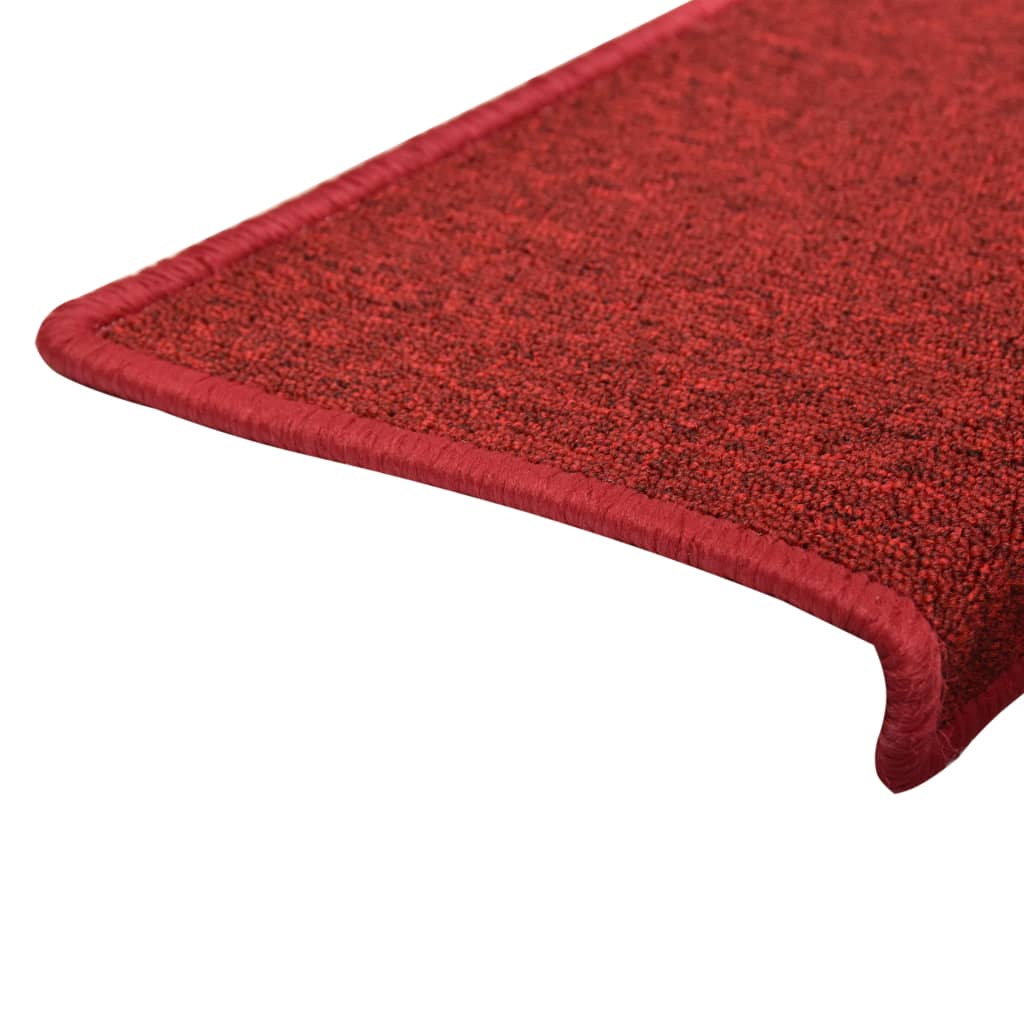 Teppich-Treppenstufen 15 Stk. 65x21x4 cm Rot