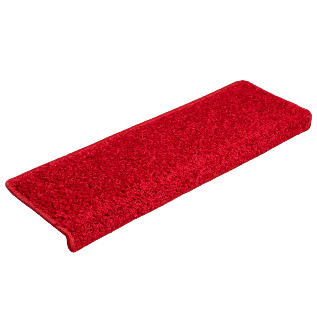 Teppich-Treppenstufen 15 Stk. 65x21x4 cm Rot