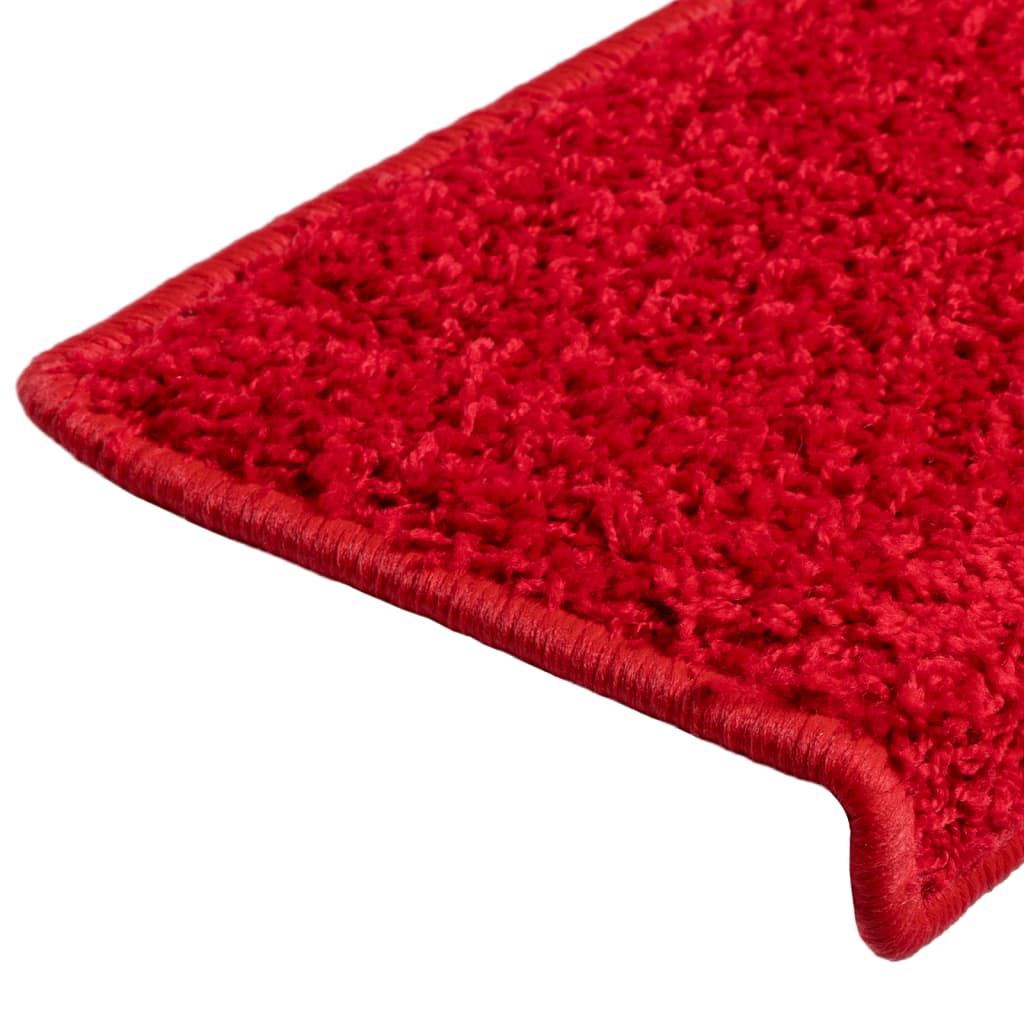 Teppich-Treppenstufen 15 Stk. 65x21x4 cm Rot