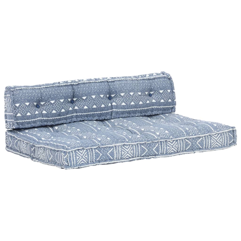 Palettensofa-Auflage Indigo Stoff Patchwork