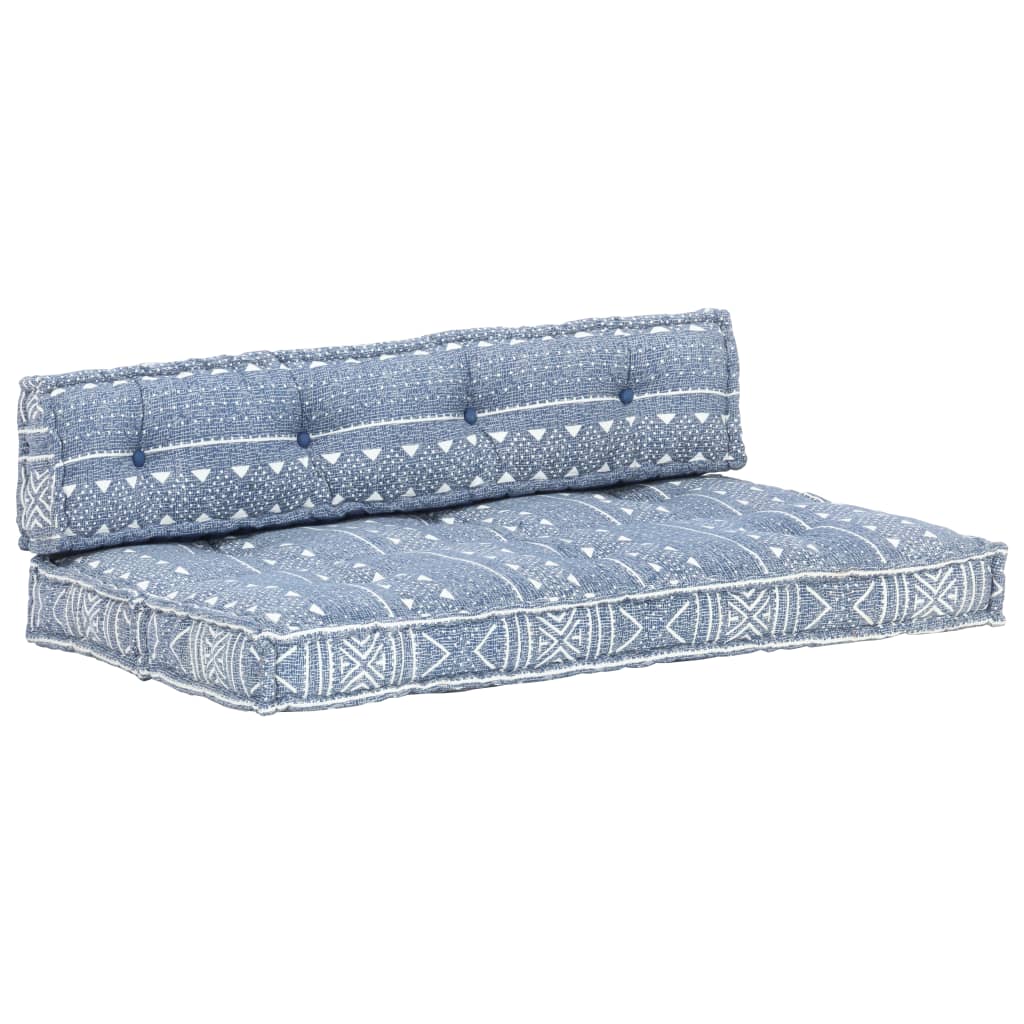 Palettensofa-Auflage Indigo Stoff Patchwork