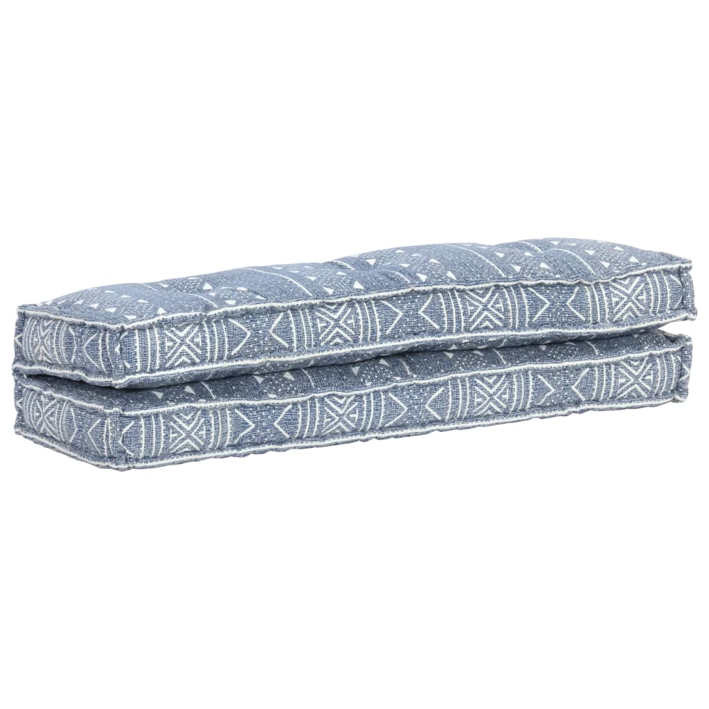 Palettensofa-Auflage Indigo Stoff Patchwork