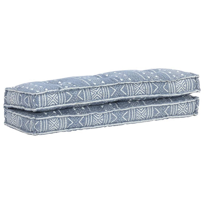 Palettensofa-Auflage Indigo Stoff Patchwork