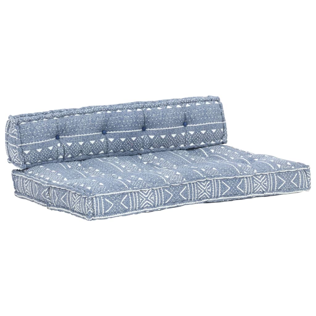 Palettensofa-Auflage Indigo Stoff Patchwork