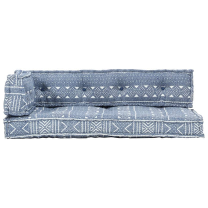 Palettensofa-Auflage Indigo Stoff Patchwork