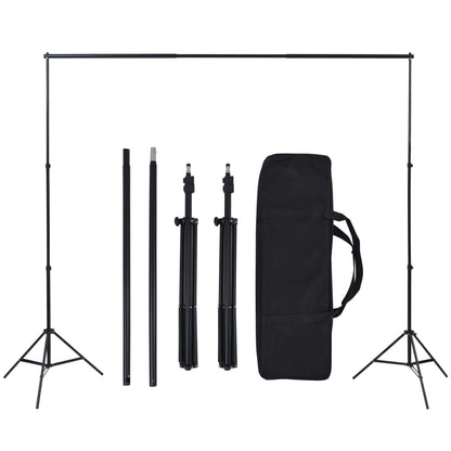 Fotostudio-Set mit Hintergründen, Leuchten und Schirmen