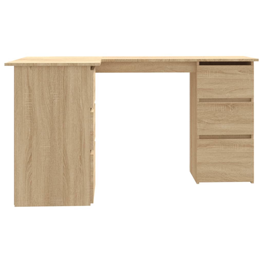 Eckschreibtisch Sonoma-Eiche 145x100x76 cm Holzwerkstoff