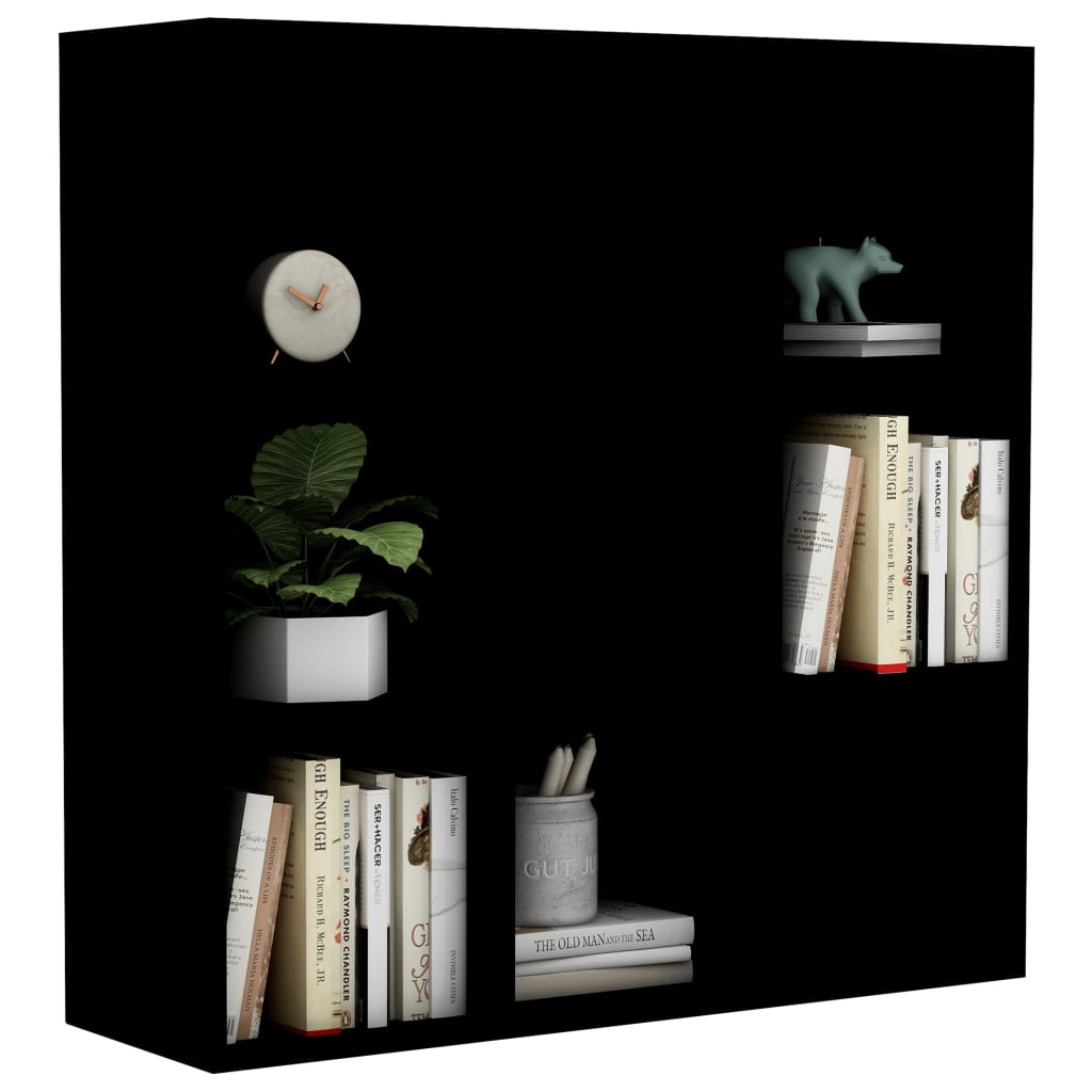 Bücherregal Schwarz 98x29x97,5 cm Holzwerkstoff