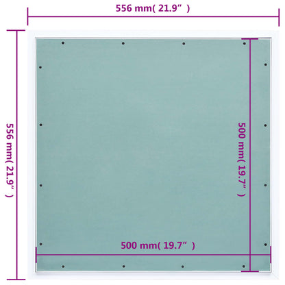 Revisionsklappe mit Aluminium-Rahmen und GK-Einlage 500x500 mm