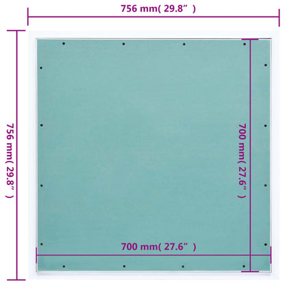 Revisionsklappe mit Aluminium-Rahmen und GK-Einlage 700x700 mm