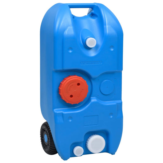 Camping-Wassertank mit Rollen 40 L Blau