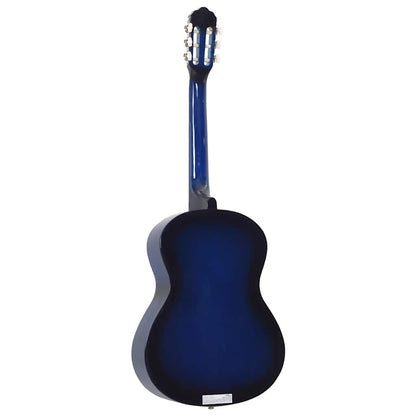 Klassikgitarre für Anfänger Blau 4/4 39" Lindenholz