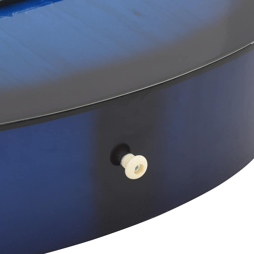 Klassikgitarre für Anfänger Blau 4/4 39" Lindenholz