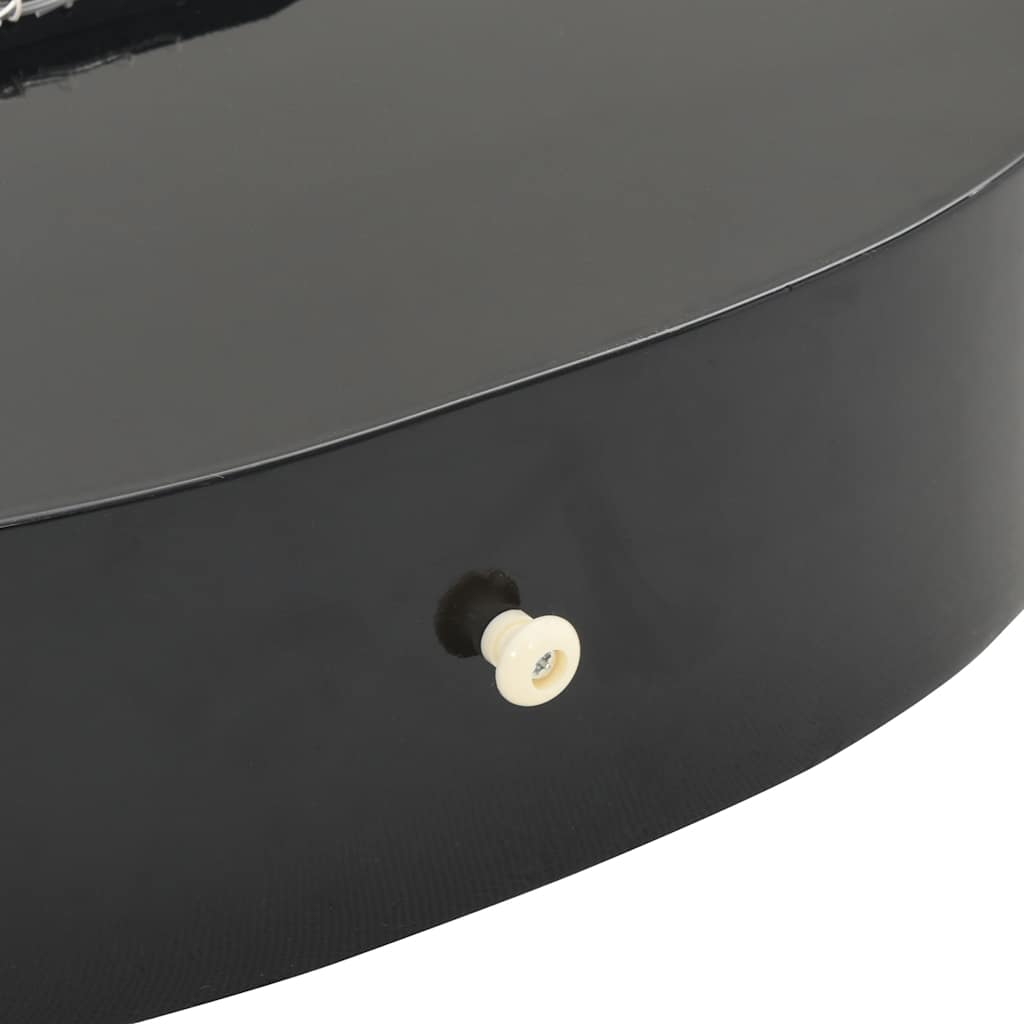 Klassikgitarre für Anfänger Schwarz 4/4 39" Lindenholz