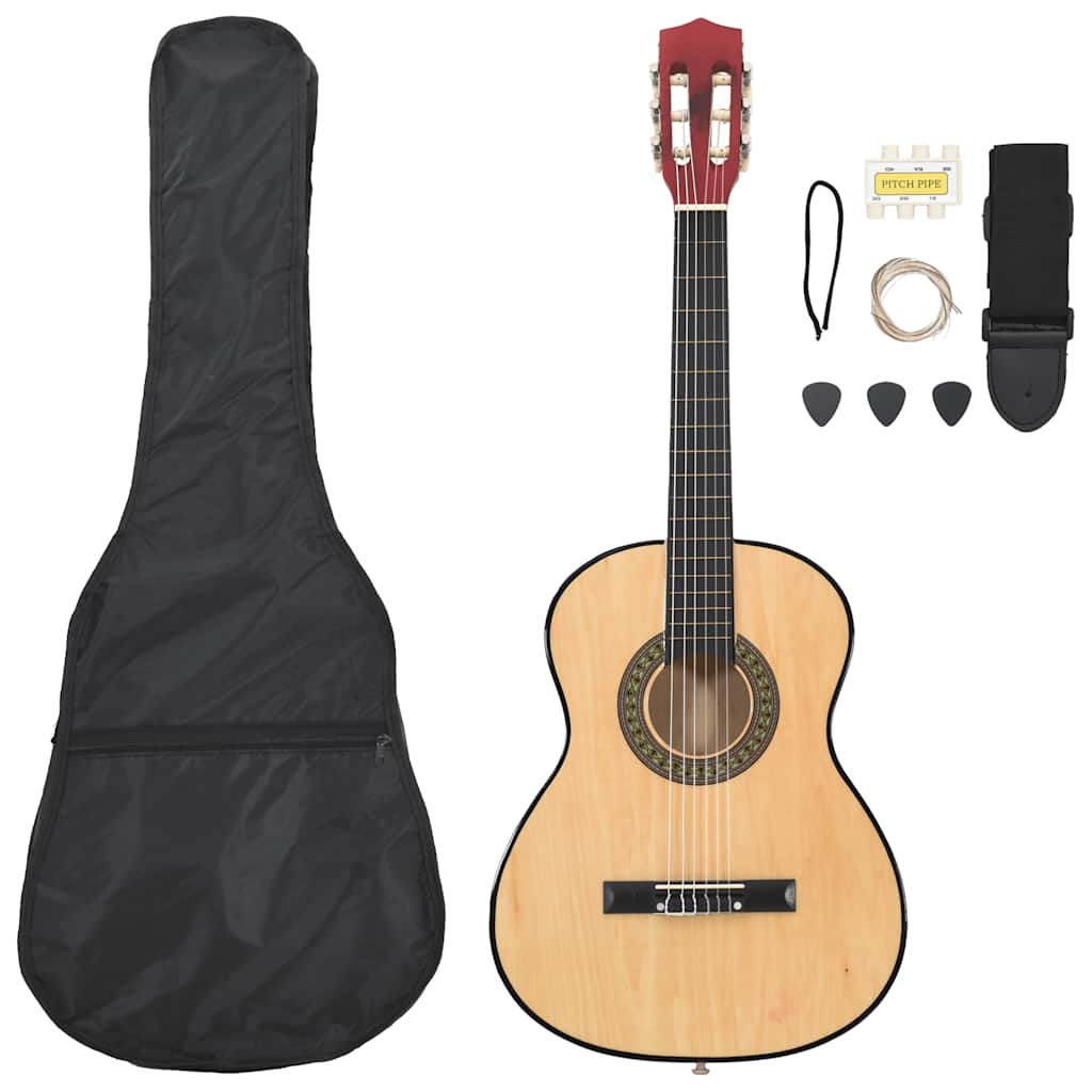 8-tlg. Klassikgitarren-Set für Anfänger 3/4 36"