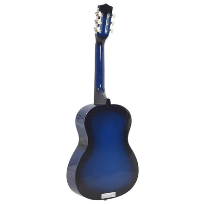 Klassikgitarre für Anfänger und Kinder Blau 3/4 36"