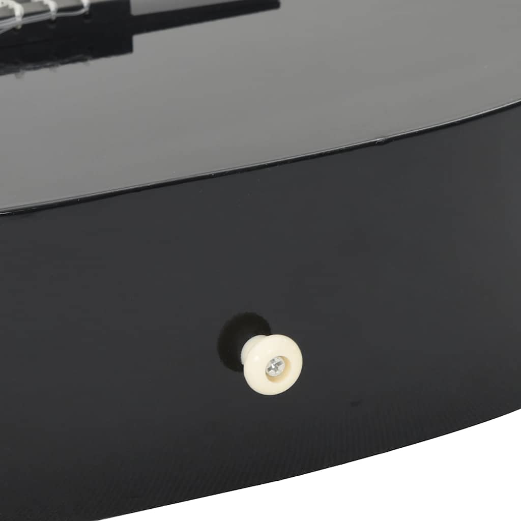 Chitarra classica per principianti e bambini, nera, misura 3/4, 36"