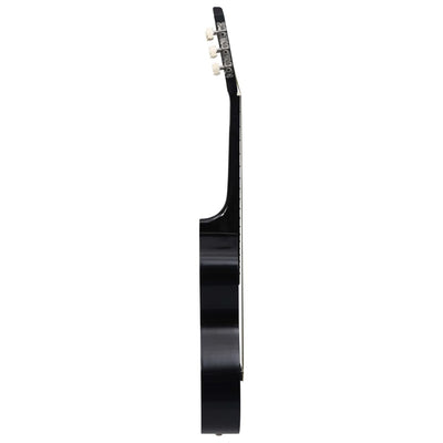 8-tlg. Klassikgitarren-Set für Anfänger Schwarz 3/4 36"