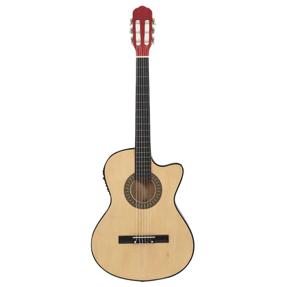 Westerngitarre Cutaway mit Equalizer und 6 Saiten