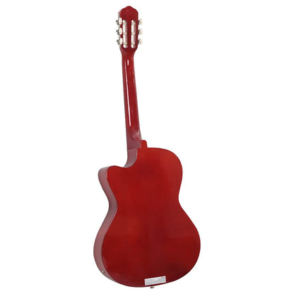 Westerngitarre Cutaway mit Equalizer und 6 Saiten